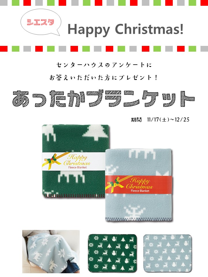 11/17(土)～12/25(火) Happy Christmas! アンケートプレゼント