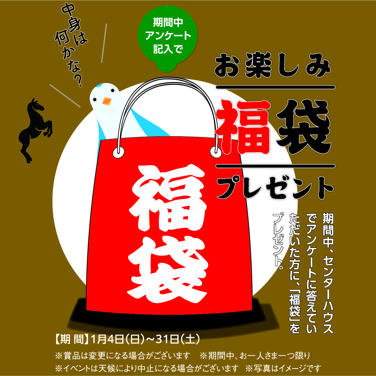 1月4日(日)～31日(土) 新春フェア